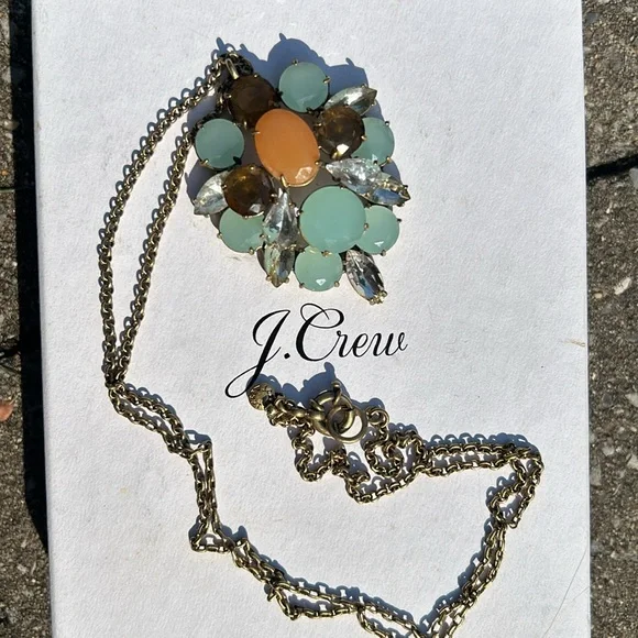 J.Crew Jeweled Long Statement Necklace - Picture 7 of 10